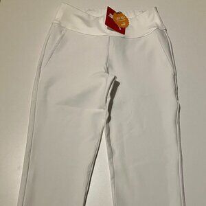 Puma Girls Golf Pants - Juniors - White - Size M - Moisture Wicking Stretch